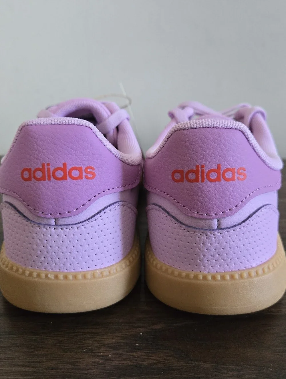Adidas Breaknet Sleek Shoes Kids Size 5 Lilac Purple Gum JQ3057